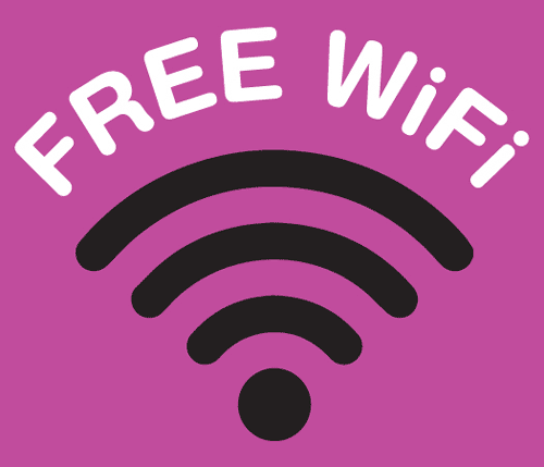 Free WiFi sticker